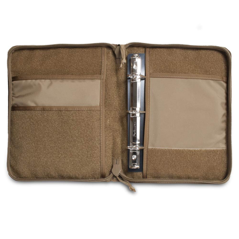 Tactical Notebook Cover - Military Grade 3-Ring Binder with Zipper for Field Operations, Map Storage & Organization | Fits 5.5” x 8.5” Paper | Durable Tactical Gear for Outdoor Adventures, Camping & Survival Scenarios