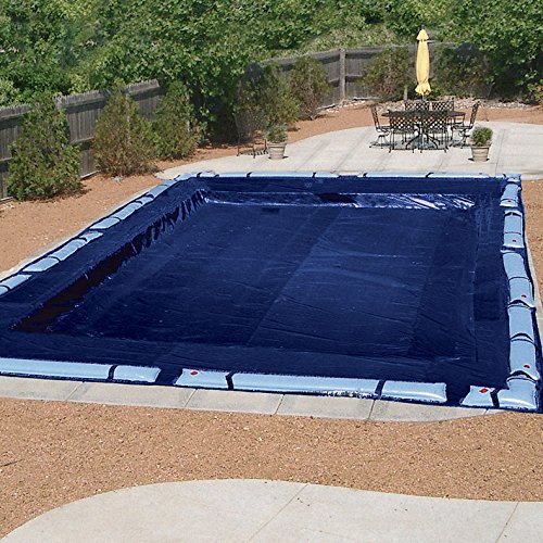 Harris 10-Year Durable Winter Pool Cover for 25'x50' Inground Rectangular Swimming Pools - Heavy Duty Protection Against Snow, Ice & Debris - Perfect for Seasonal Pool Maintenance & Winterization