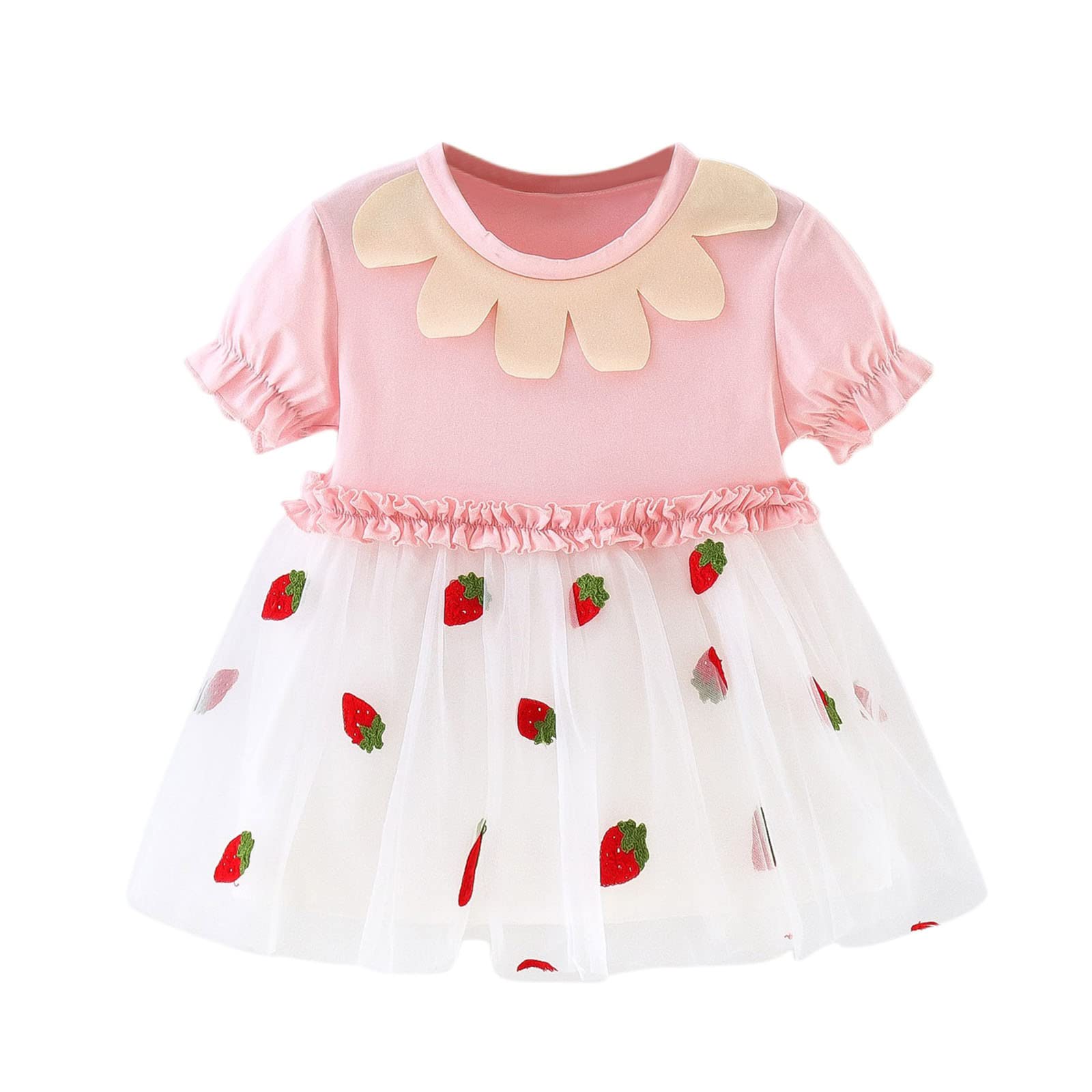 Baby Girls Dresses - Toddler Summer Outfits with Short Sleeves | Cute Casual & Party Dresses for Infants 0-24 Months | Perfect for Playdates, Birthday Parties & Family Photos