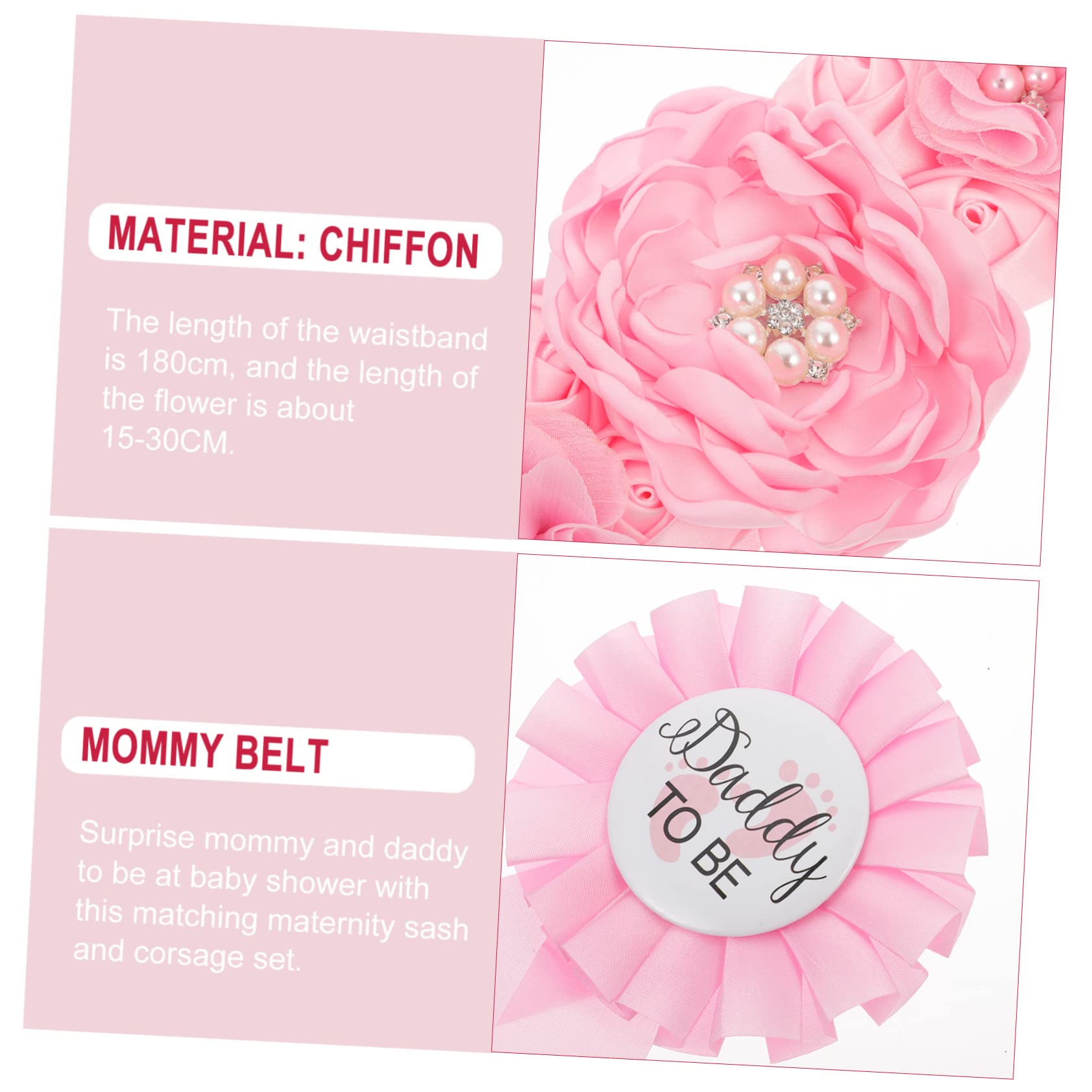 CATIEBYE Gender Reveal Party Sash Set - 3pcs Mommy & Daddy Corsage Badges for Baby Shower, Gender Announcement Celebration - Perfect for Gender Reveal Photos & Special Occasions