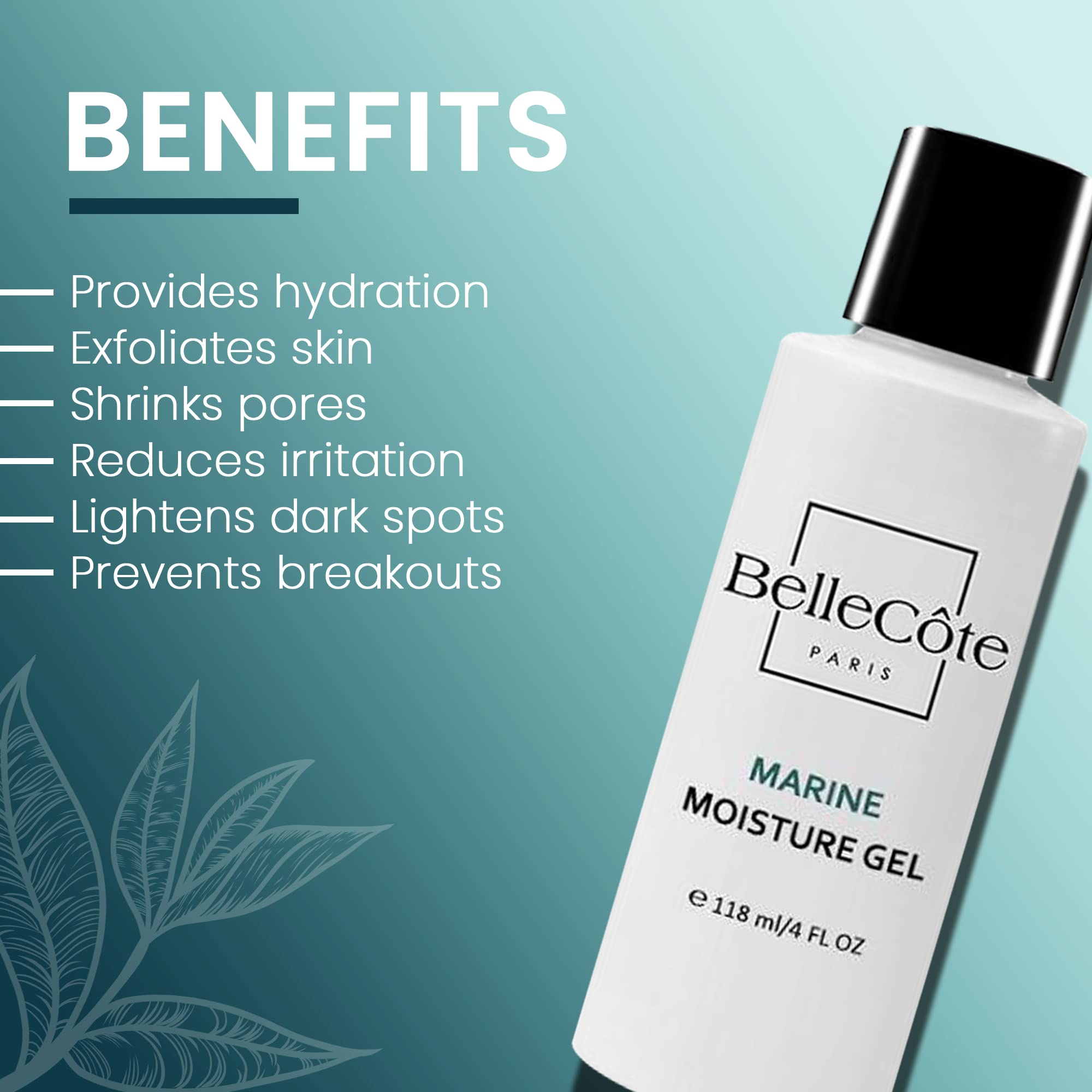 Vitamin C Face Moisturizer Gel - Oil Free Hydrating Gel with Hyaluronic Acid & Marine Collagen for Dark Spot Correction, Pore Minimizing, Wrinkle Care & Rosacea Treatment | 4 oz / 118ml | Perfect for Daily Skincare Routine & Anti-Aging Regimen