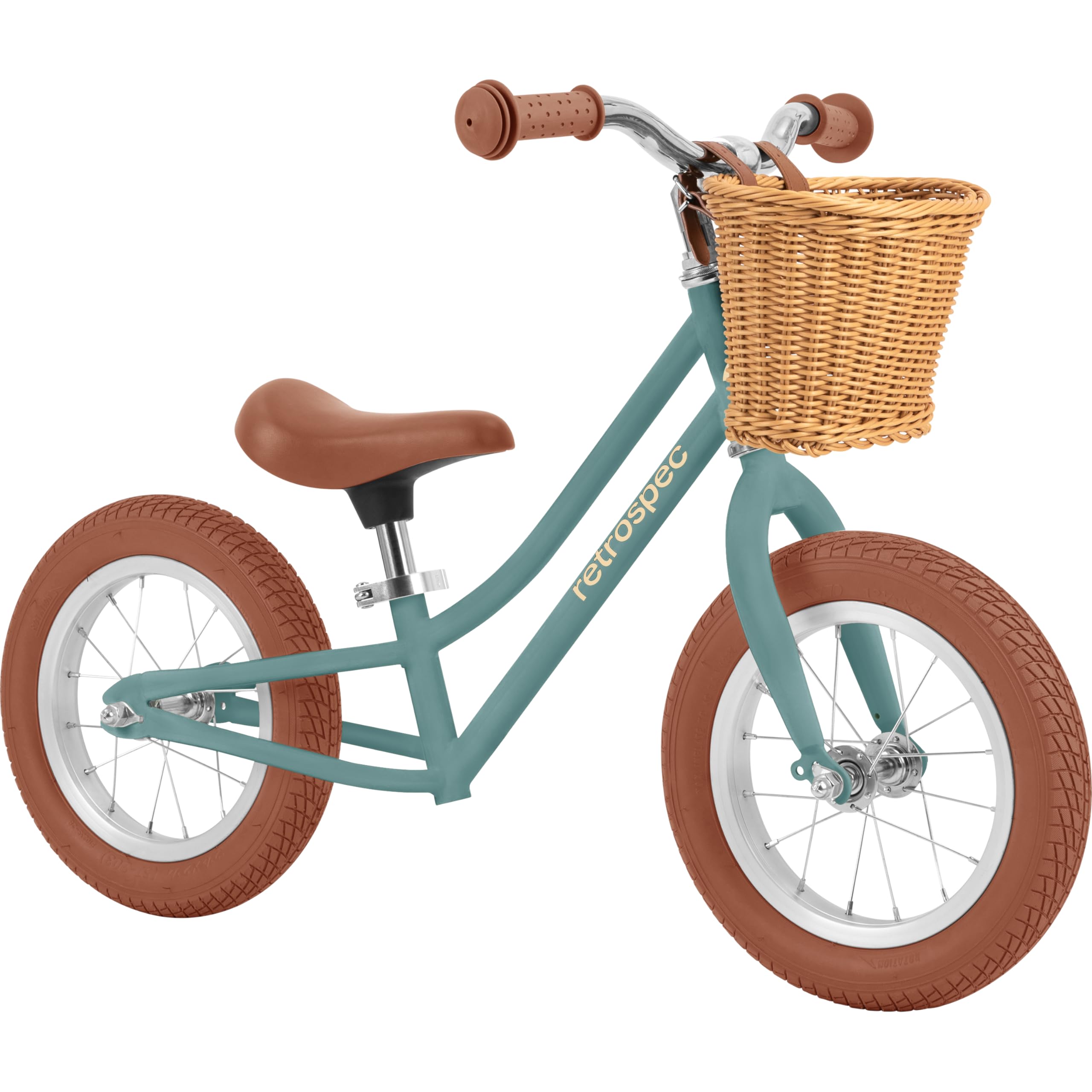 Retrospec Beaumont Kids Balance Bike for Toddlers 18 Months to 3 Years - No Pedal Training Bike with Air-Filled Tires & Adjustable Seat - Perfect for Indoor/Outdoor Learning & First Bike Experience