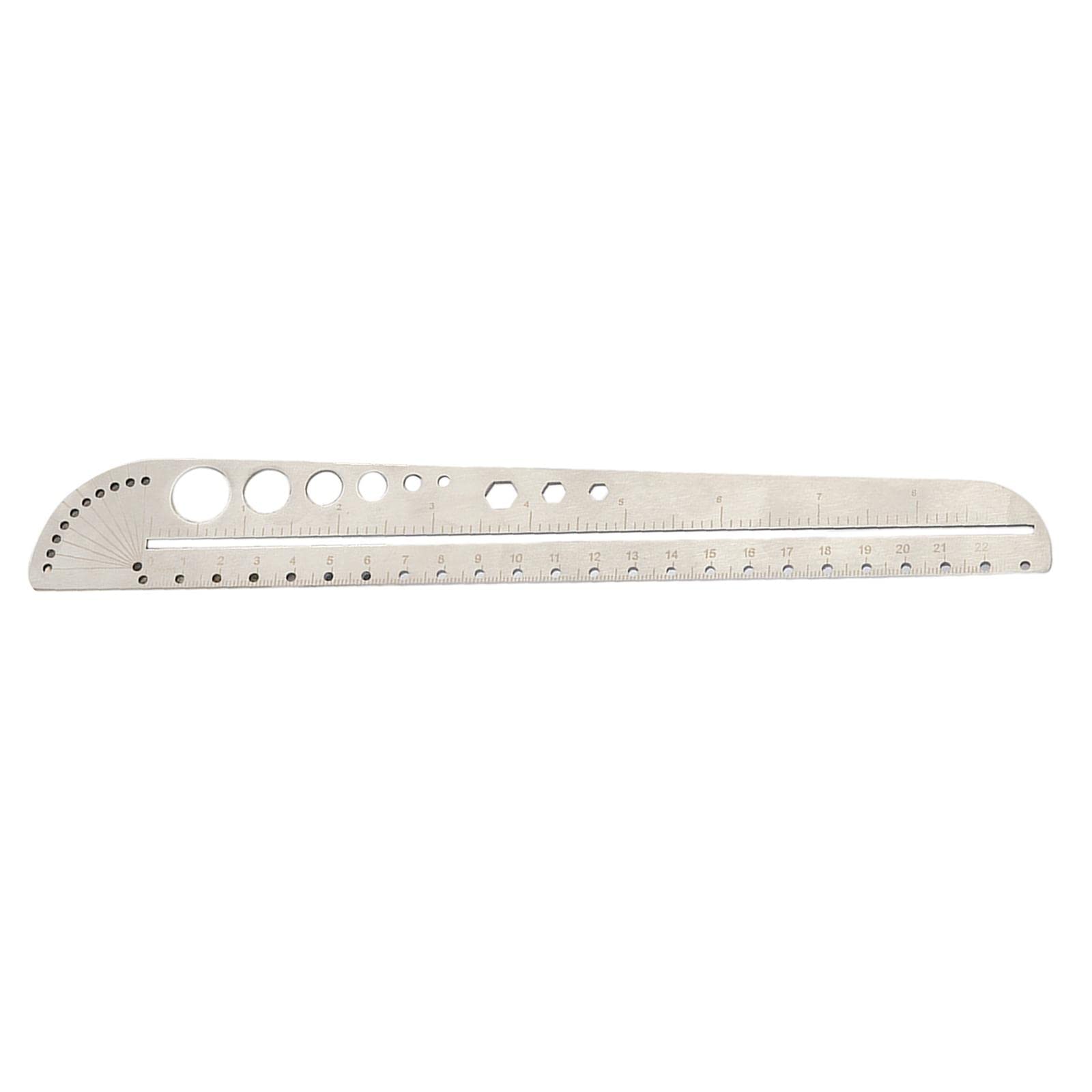 Precision Angle Protractor Ruler with Compass Scale - 360 Degree Measuring Tool for Woodworking, Engineering & School Geometry Projects