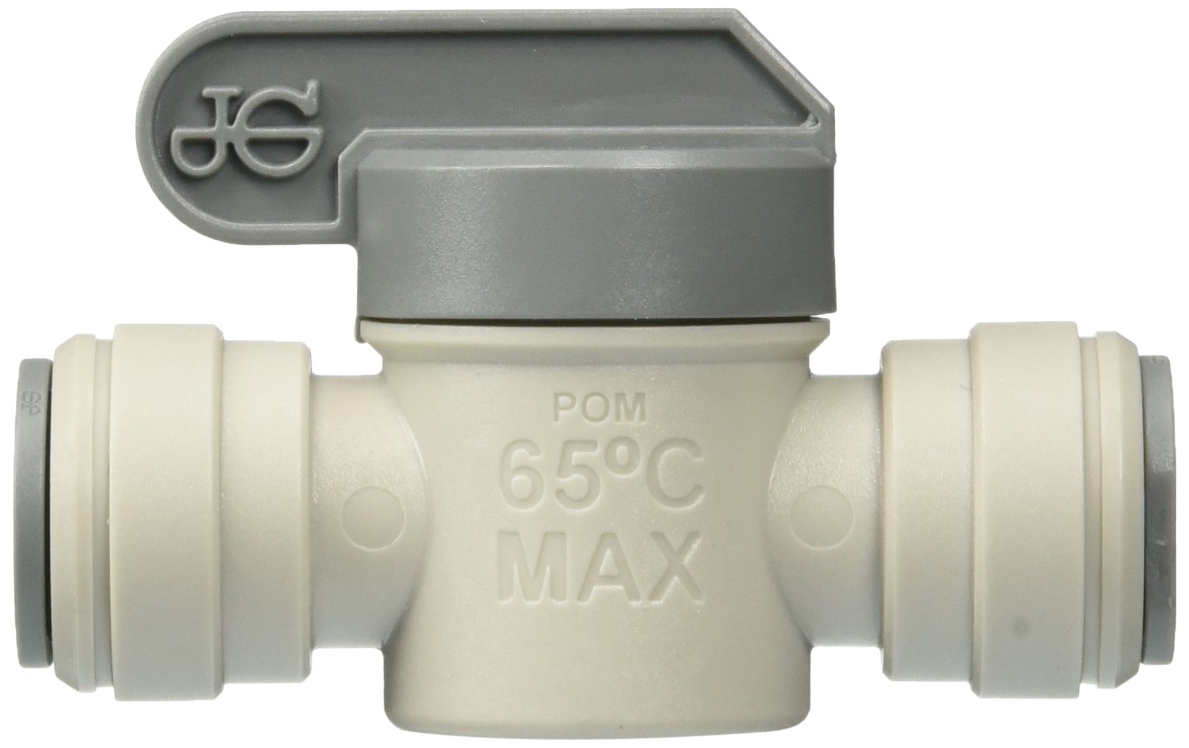 John Guest PISV0416S Straight Acetal Valve - 10 Pack | High-Quality Plastic Push-to-Connect Fittings for Plumbing & Water Systems | Perfect for Home, RV & Industrial Applications