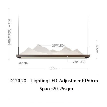 L120 W20cm
