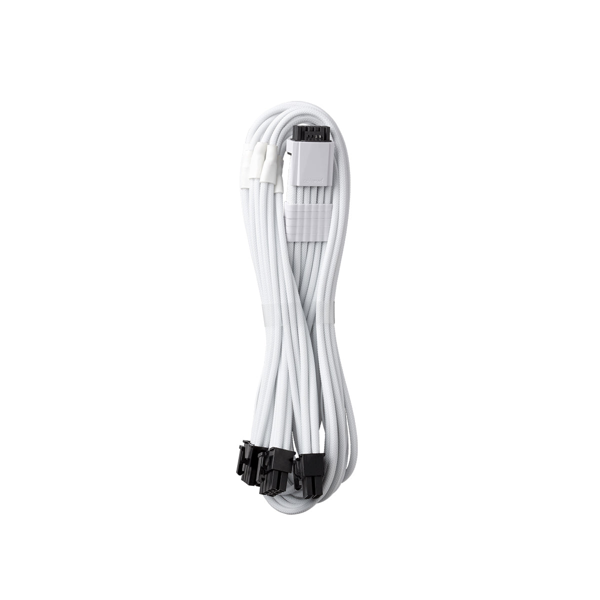 CableMod PRO ModMesh C-Series Sleeved 12VHPWR PCIe Cable for Corsair PSU - White | Premium GPU Power Cable for Gaming PC & Workstation Builds