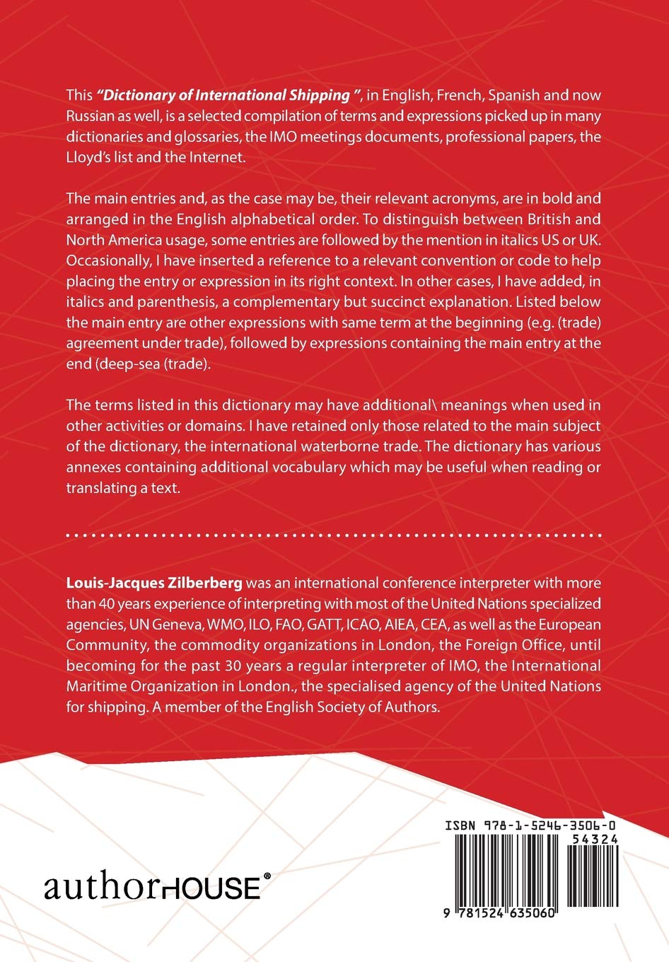 New International Shipping Dictionary - English, French, Spanish & Russian Edition | Multilingual Maritime Terminology Guide for Logistics Professionals, Import/Export Business & Global Trade