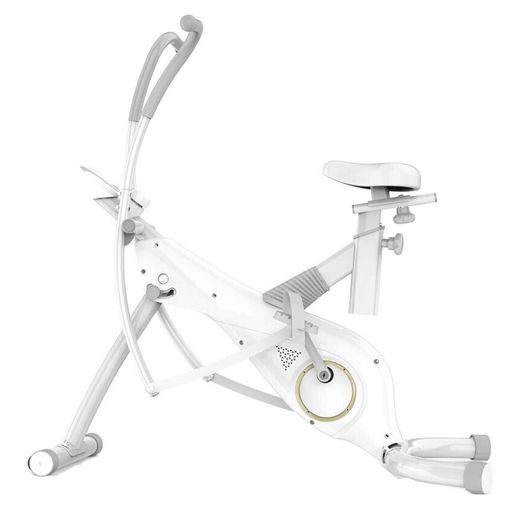 HLeoz Folding Magnetic Exercise Bike with Pulse Sensors - 8-Level Adjustable Resistance Cardio Workout Machine for Home Gym, Weight Loss & Fitness Training | Perfect for Small Spaces & Apartment Workouts