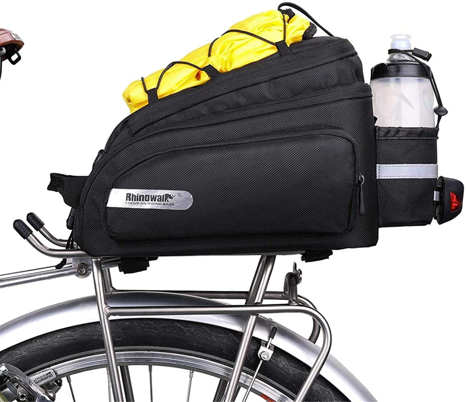Waterproof 12L Bike Trunk Bag - Rear Seat Pannier for Bicycle Cargo Rack, Commuter Shoulder Bag & Laptop Carrier | Perfect for Cycling, Work Commute & Outdoor Adventures