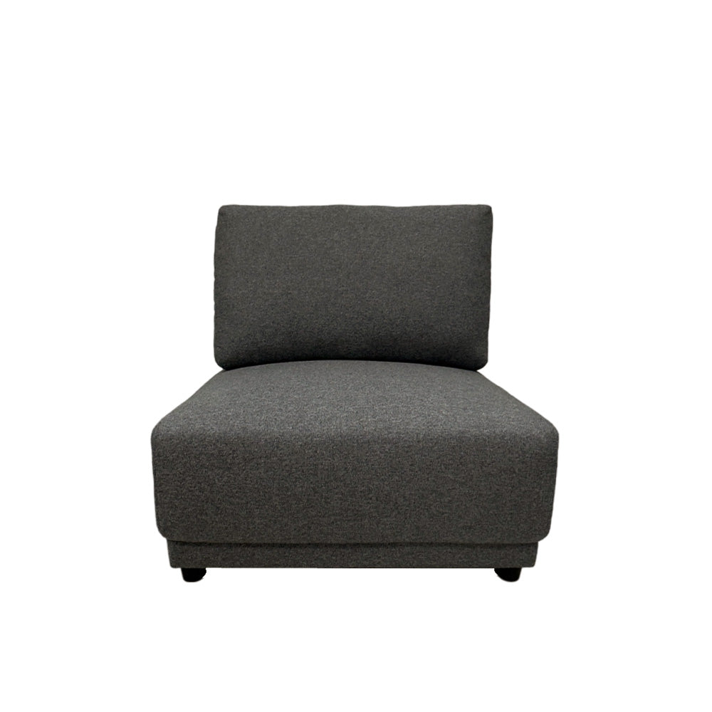 Modular Armless Chair for Office & Home - Switch EcoClean Fabric, Ergonomic Design for Comfort & Support - Perfect for Workstations, Gaming & Relaxation