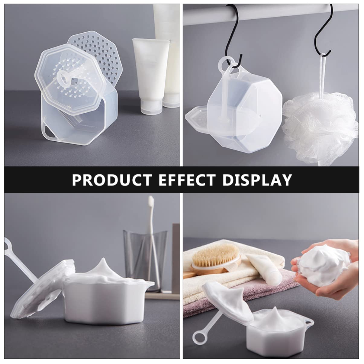 6-Piece Manual Foam Cup Face Cleansing Set - Skin Care Tools for Women with Rich Lather Maker, Mini Frother & High Capacity PP Bubble Cup - Perfect for Daily Facial Cleansing & Spa Skincare Routine