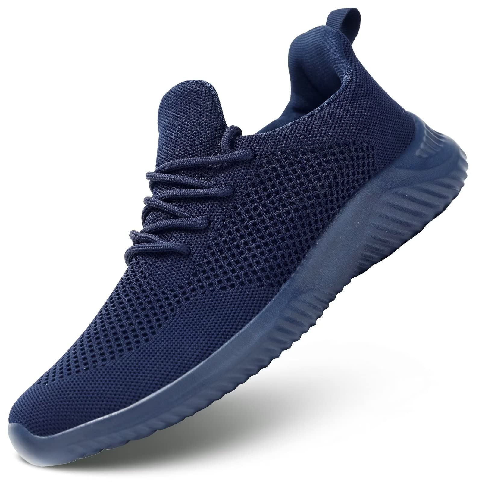 Men's Slip-On Running Shoes - Breathable Mesh Walking Sneakers with Soft Sole | Lightweight & Comfortable Loafers for Tennis, Work & Training | Perfect for Gym, Jogging & Casual Wear