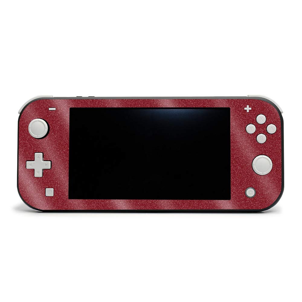 **MightySkins Glossy Glitter Skin for Nintendo Switch Lite - Burgundy | Protective & Durable High-Gloss Cover | Easy to Apply & Remove | Made in USA | Perfect for Gaming, Travel & Customization**