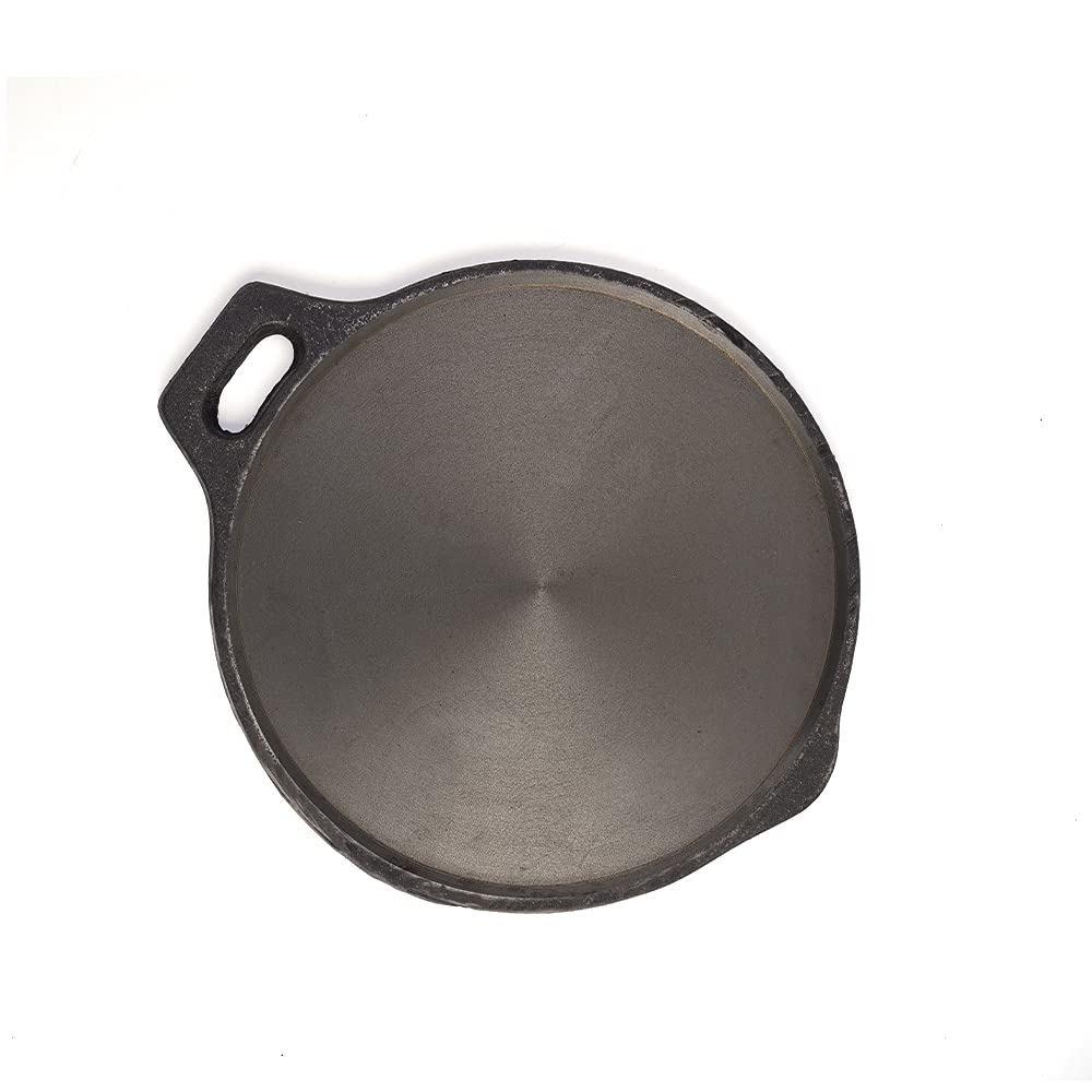 Pre-Seasoned Round Cast Iron Dosa Tawa - 32cm (12.6