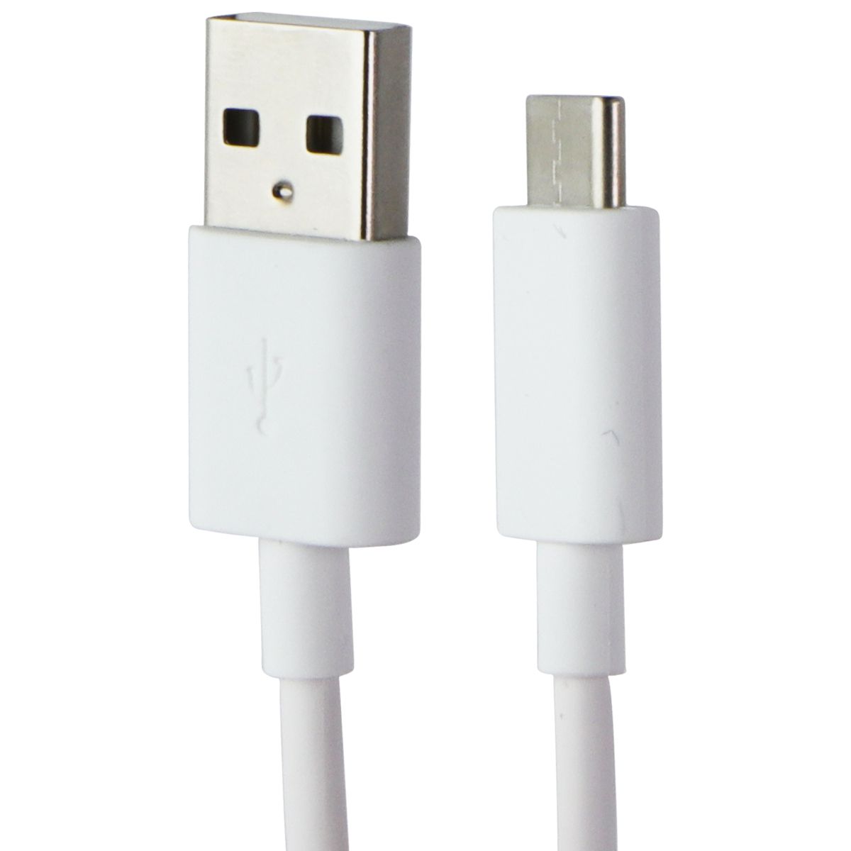 Alcatel USB to USB C 2.6FT Fast Charging & Data Sync Cable - White | Compatible with Smartphones, Tablets & Laptops for Home, Office & Travel Use