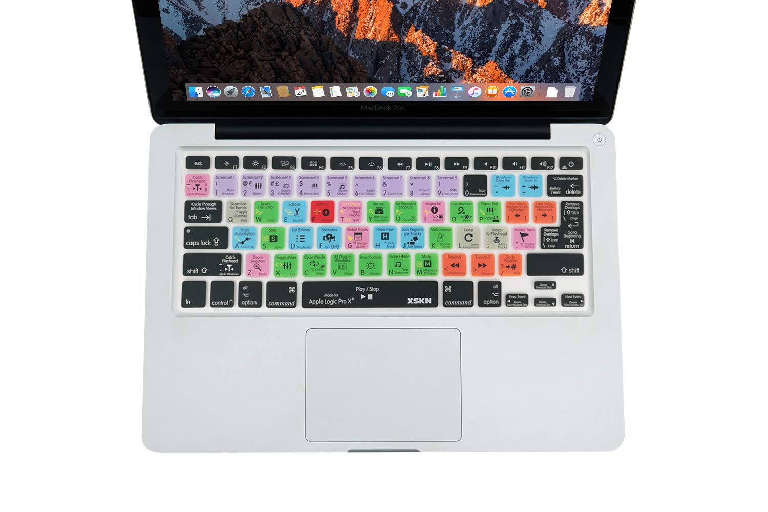 XSKN Logic Pro Shortcut Keyboard Silicone Cover for MacBook Air 13