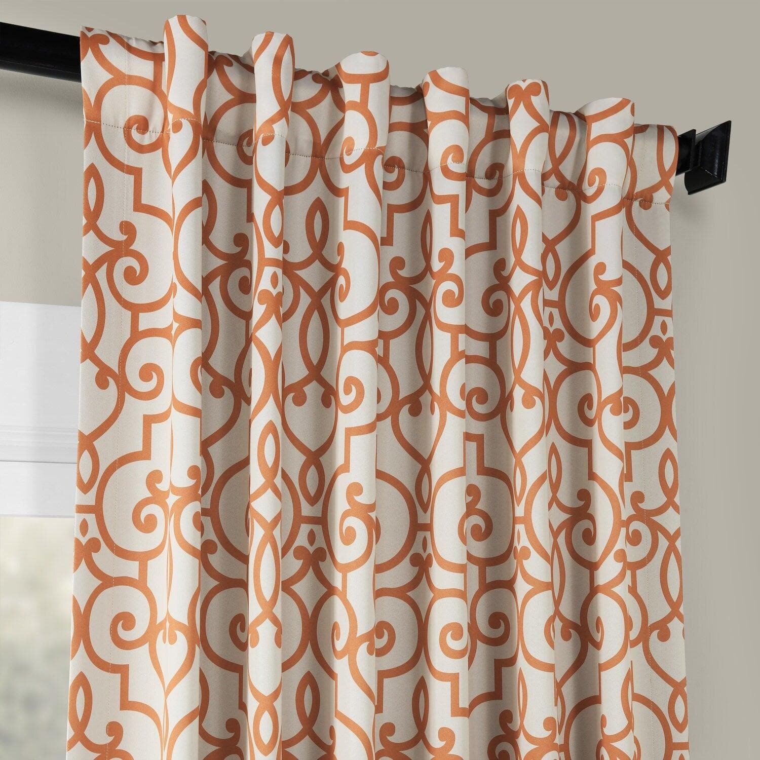 Blackout Curtains with Cream Stripes - Thermal Insulated Room Darkening Drapes for Bedroom, Living Room & Nursery - Noise Reducing & Energy Efficient Window Treatments