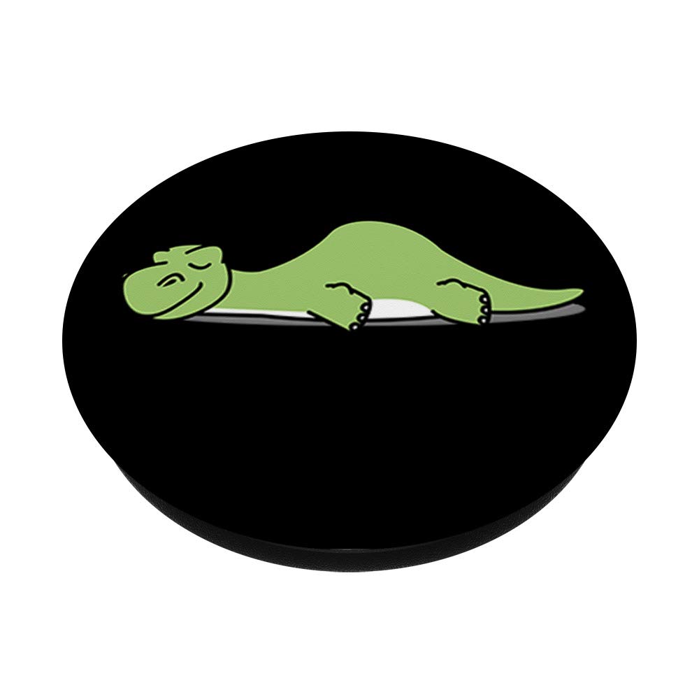 Hand Drawn Cartoon Dinosaur PopSockets - Cute 'Not Today' Lazy Dinosaur Design, Swappable Phone Grip for iPhone, Samsung & Tablets - Perfect for Work, School & Travel Accessories