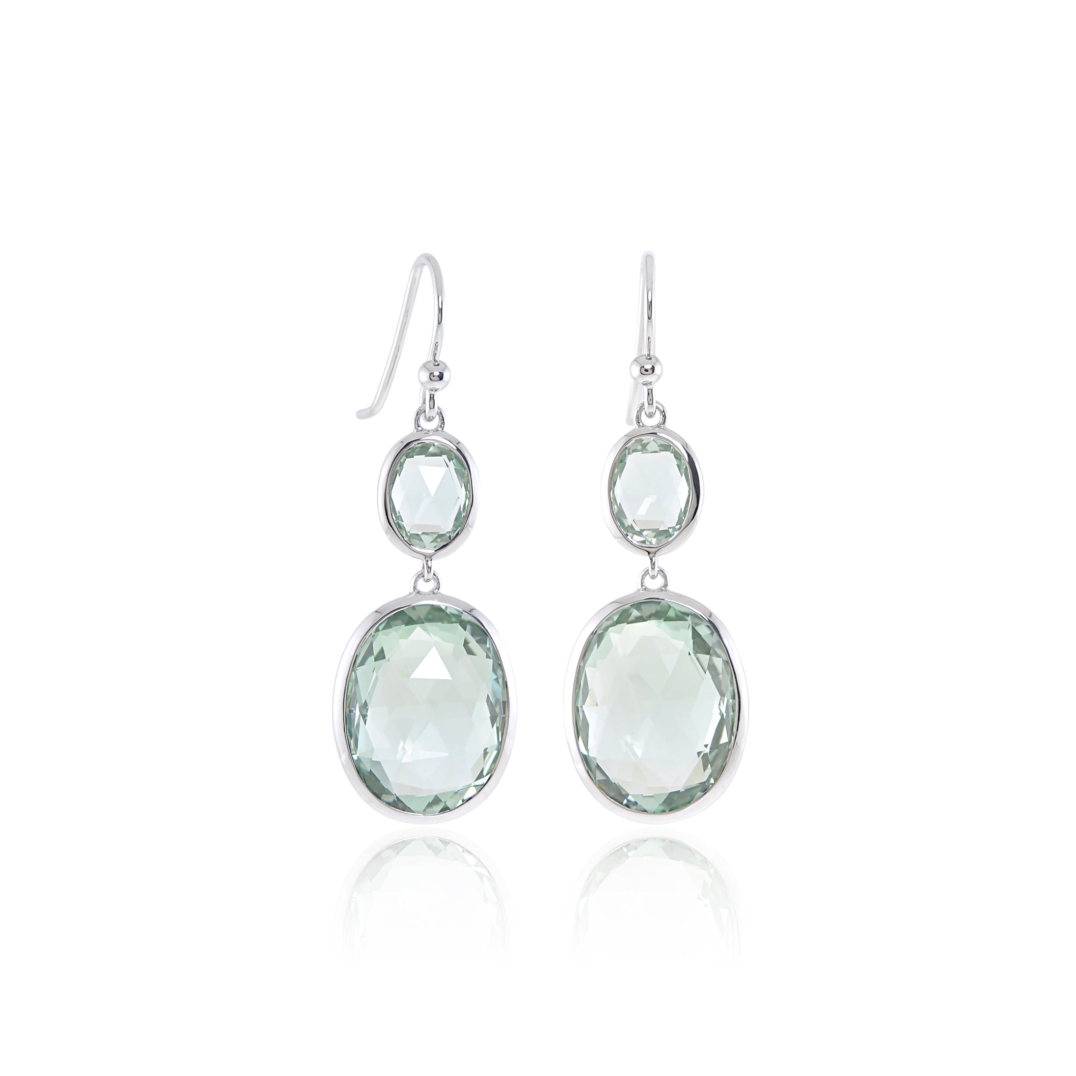 Green Amethyst Raindrop Earrings - Dainty Gemstone Jewelry for Women, Perfect for Weddings, Parties & Everyday Wear