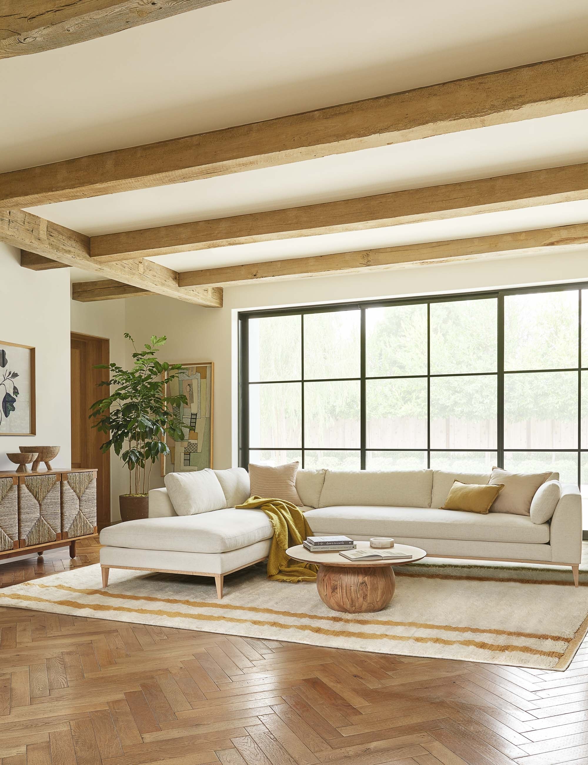 Charleston Sectional Sofa - Modern L-Shaped Couch with Reversible Chaise, Soft Fabric Upholstery for Living Room, Family Room & Home Theater