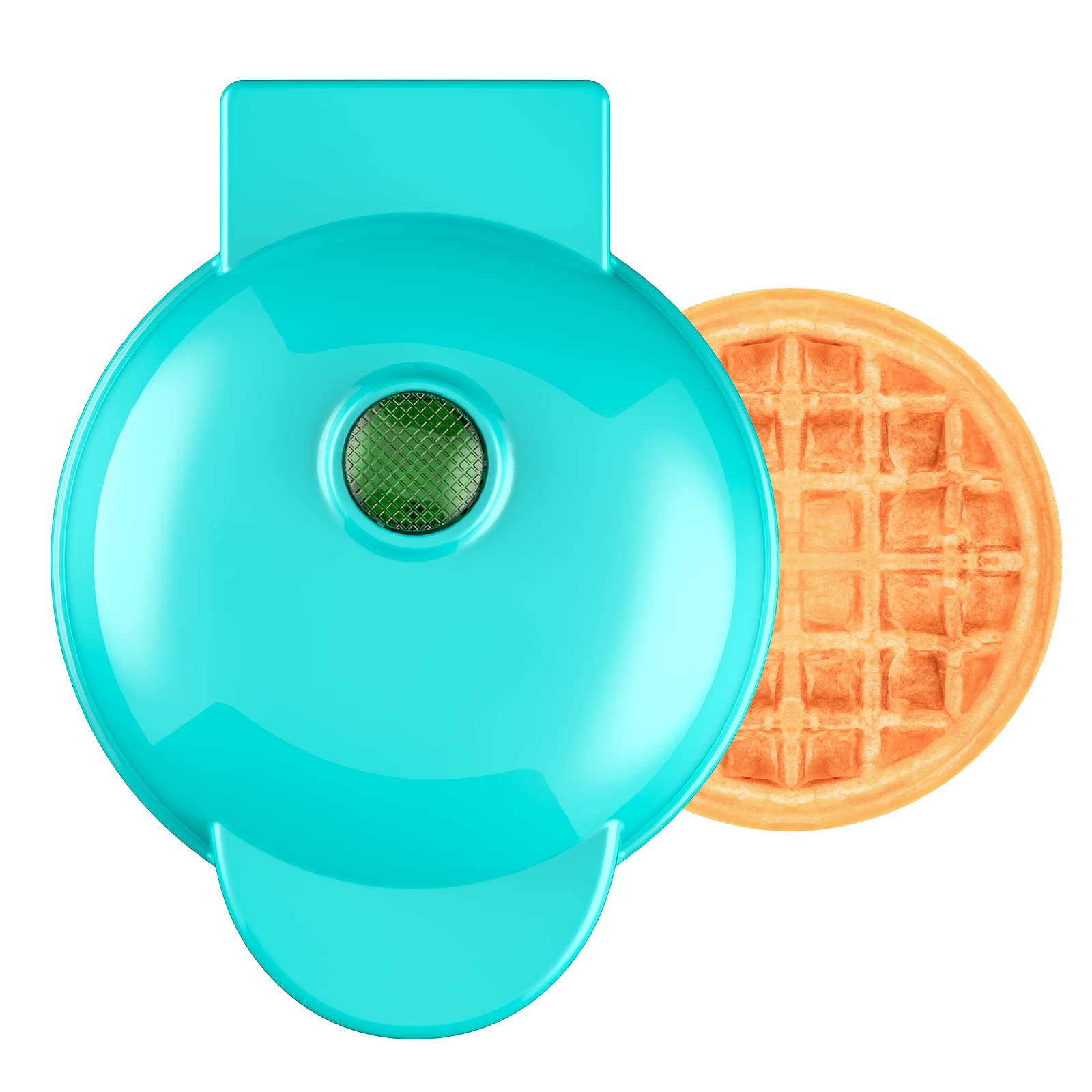Mini Waffle Maker - 4 Inch Electric Portable Non-Stick Waffle Iron for Personal Use - Perfect for Hash Browns, French Toast, Grilled Cheese & Cookies - Ideal for Breakfast, Snacks & Small Kitchen Spaces