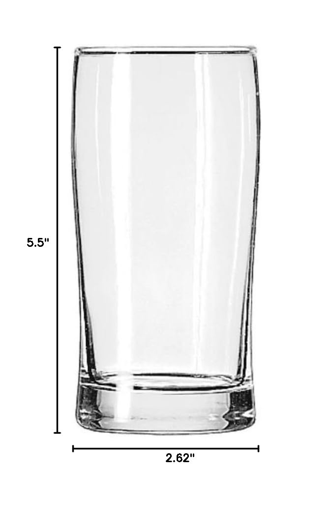 Libbey 259 Esquire 12.25 Ounce Collins Glasses - Set of 36 for Bars, Restaurants & Home Cocktail Making - Durable Highball Drinking Glasses for Iced Tea, Lemonade & Mixed Drinks