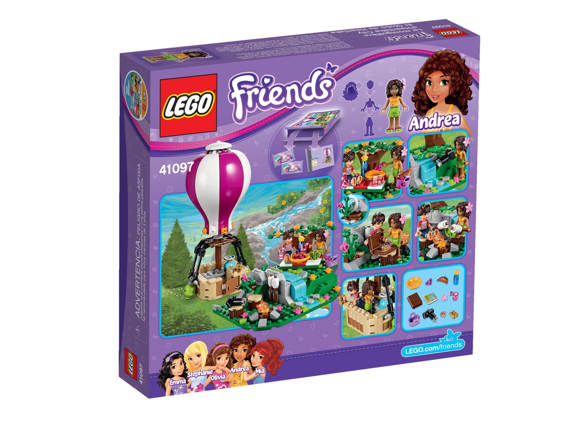 LEGO Friends 41097 Heartlake Hot Air Balloon Building Toy Set - Creative Play for Kids, Perfect for Birthday Gifts & STEM Learning | Indoor & Outdoor Activities, Pretend Play Adventures