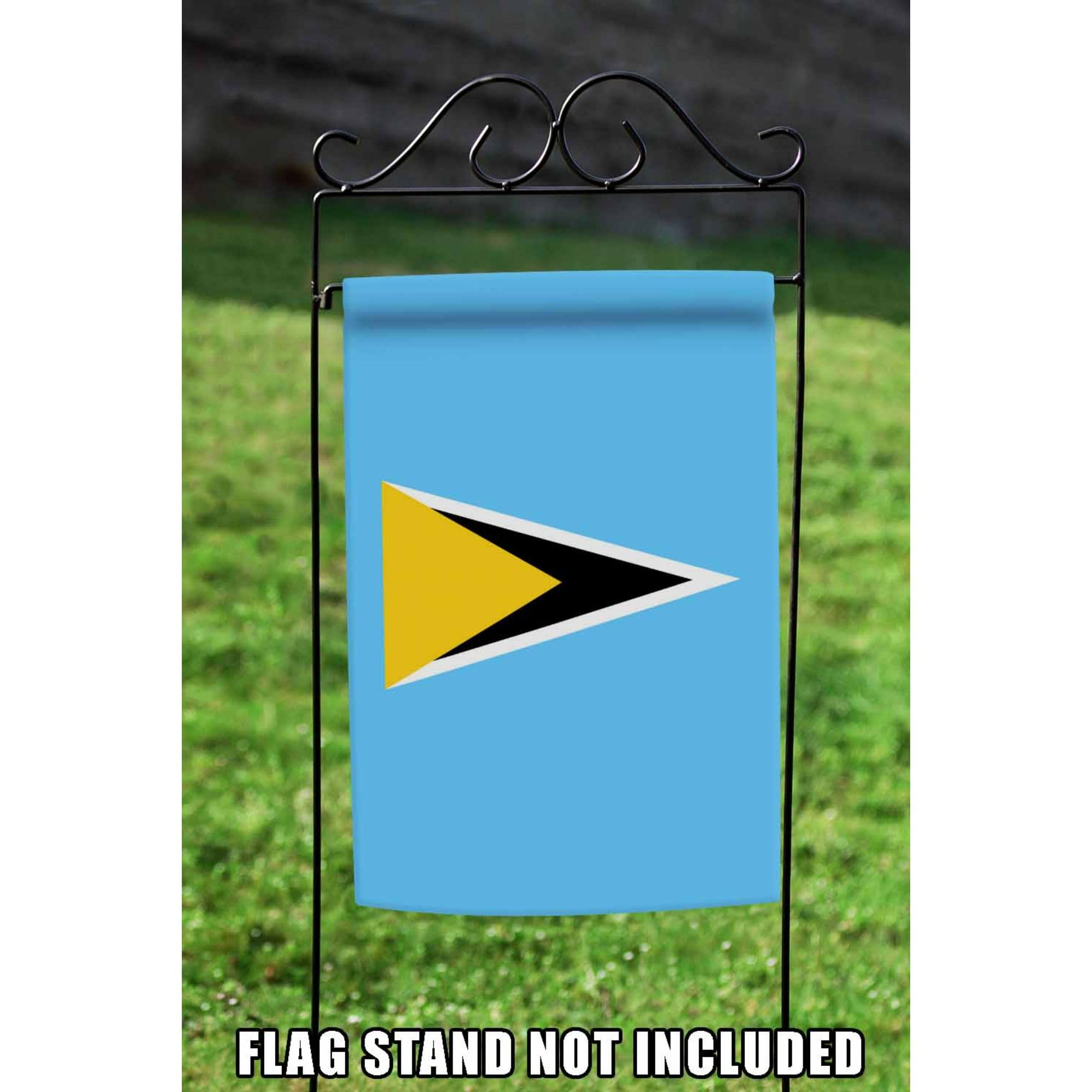 Toland Home Garden 1110700 Saint Lucia 12.5 x 18 Inch Decorative Garden Flag - Perfect for Outdoor Patio, Yard, and Seasonal Home Decor