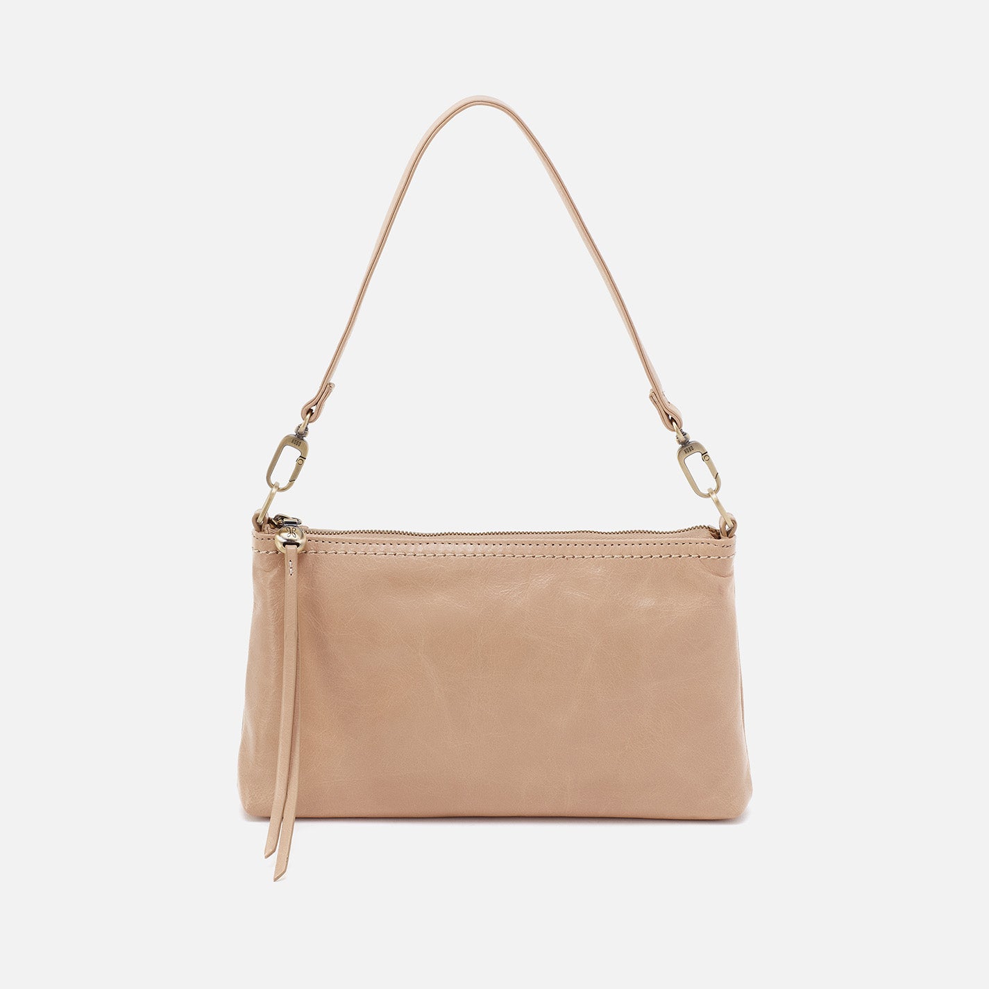 Darcy Crossbody Bag in Polished Leather Sand Color - Stylish Women's Shoulder Purse for Work, Travel & Everyday Use