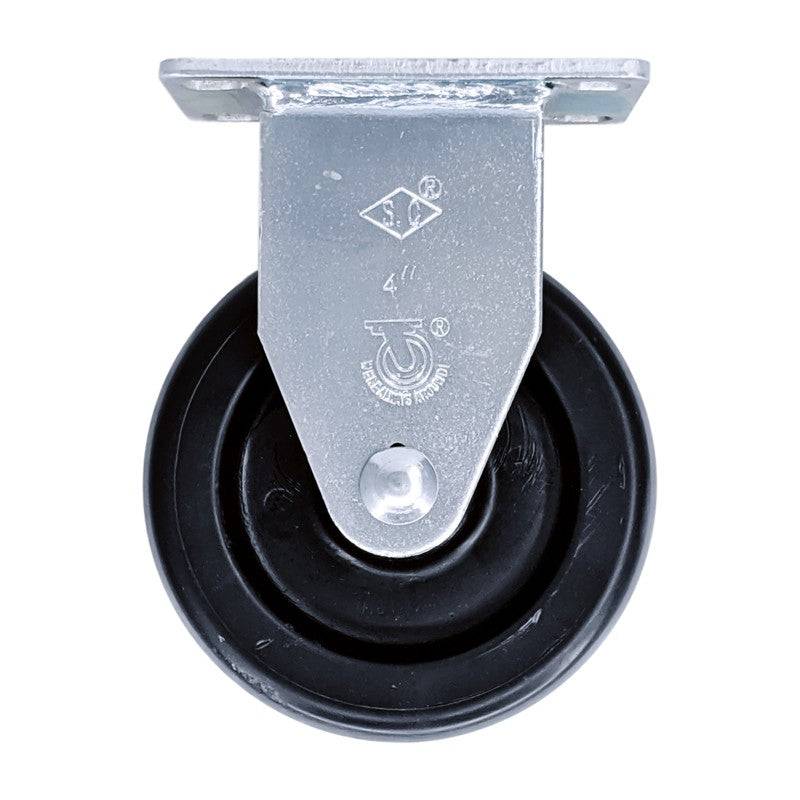 4-Pack 1 1/4 Inch Polyolefin Rigid Casters - 350 lbs Load Capacity Each - Heavy Duty Wheels for Carts, Furniture, and Industrial Equipment