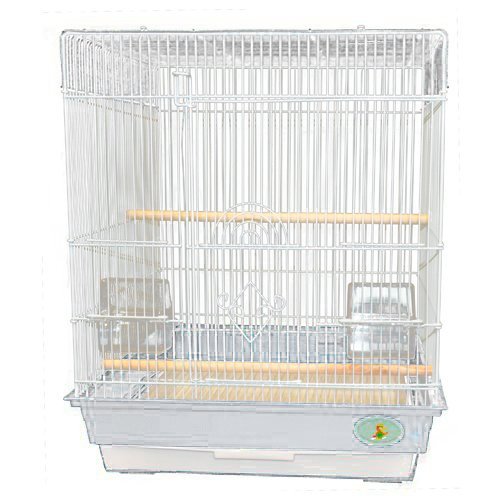King's Cages ES 1818 S Travel Bird Cage for Cockatiels & Small Conures - White Portable Cage for Birds - Perfect for Home, Travel & Vet Visits