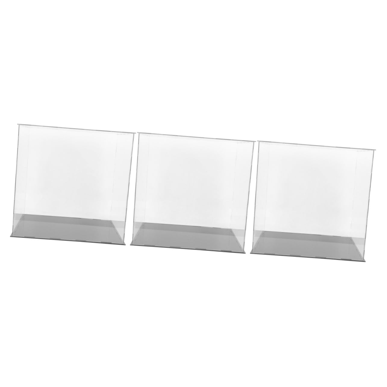 VANZACK 3-Piece Acrylic Display Case Set - Football, Soccer & Basketball Holder Stand for Collectibles & Memorabilia | Perfect for Showcasing Sports Trophies, Awards & Signed Items in Home, Office or Retail Store