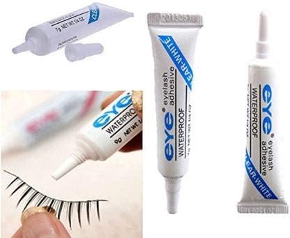 MAPPERZ Waterproof Clear False Eyelash Glue - Strong Hold Adhesive for Eyelash Extensions & Makeup - All Day Wear for Parties, Weddings & Special Events