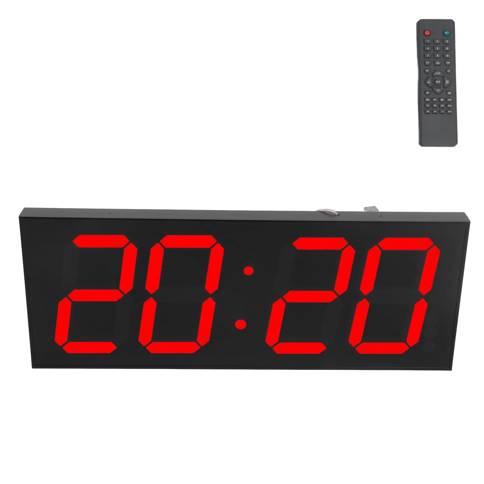 BTIHCEUOT Double Sided LED Digital Clock with Plexiglass Panel - 50m Visible Distance, Stable Brightness, ARM Processor - 100-240V US Plug for Subway Stations, Traffic Lights & Public Spaces