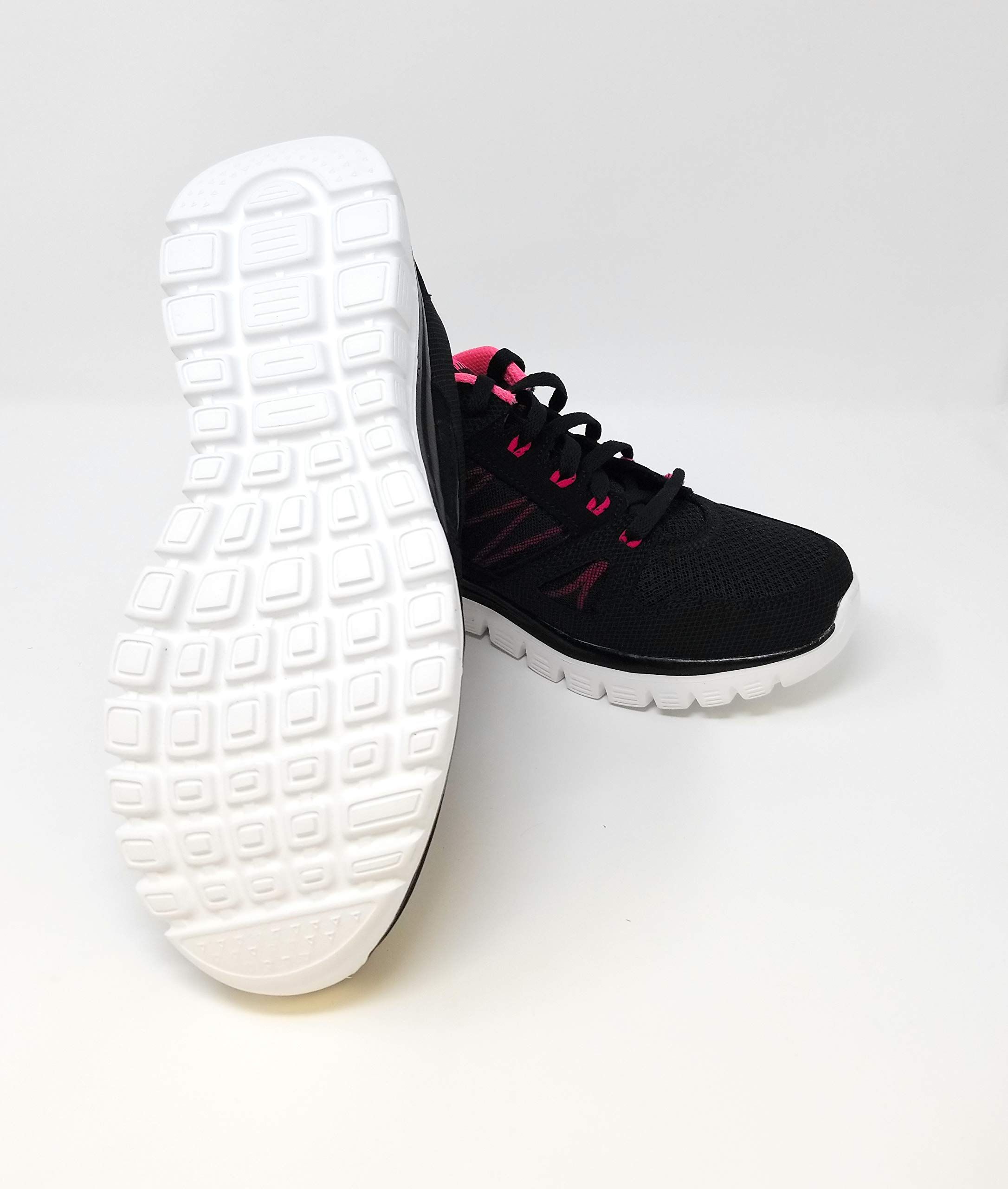 Skechers Graceful 2.0 Magnificent Journey Women's Walking Shoes - Wide Fit 8.5 B US - Black/Hot Pink/Romance Novel - Comfortable Sneakers for Walking, Travel & Casual Wear