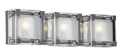 3-Light Vanity Corteo Collection - Modern Bathroom Lighting Fixture for Makeup & Grooming | Perfect for Master Bath, Powder Room & Dressing Area