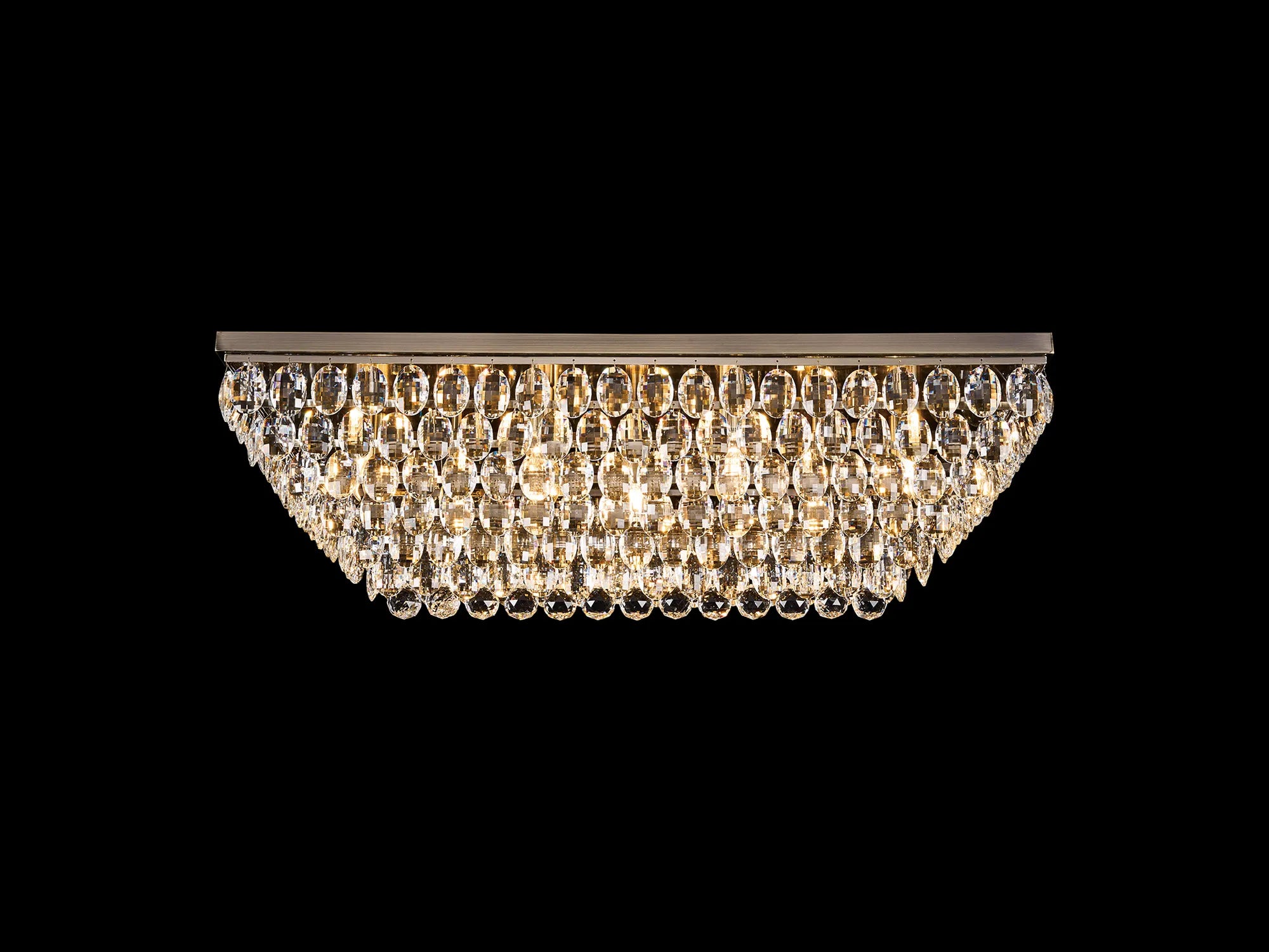 Consten Linear Flush Ceiling Light E14 Bulb - Modern LED Lighting Fixture for Bedroom, Kitchen & Hallway