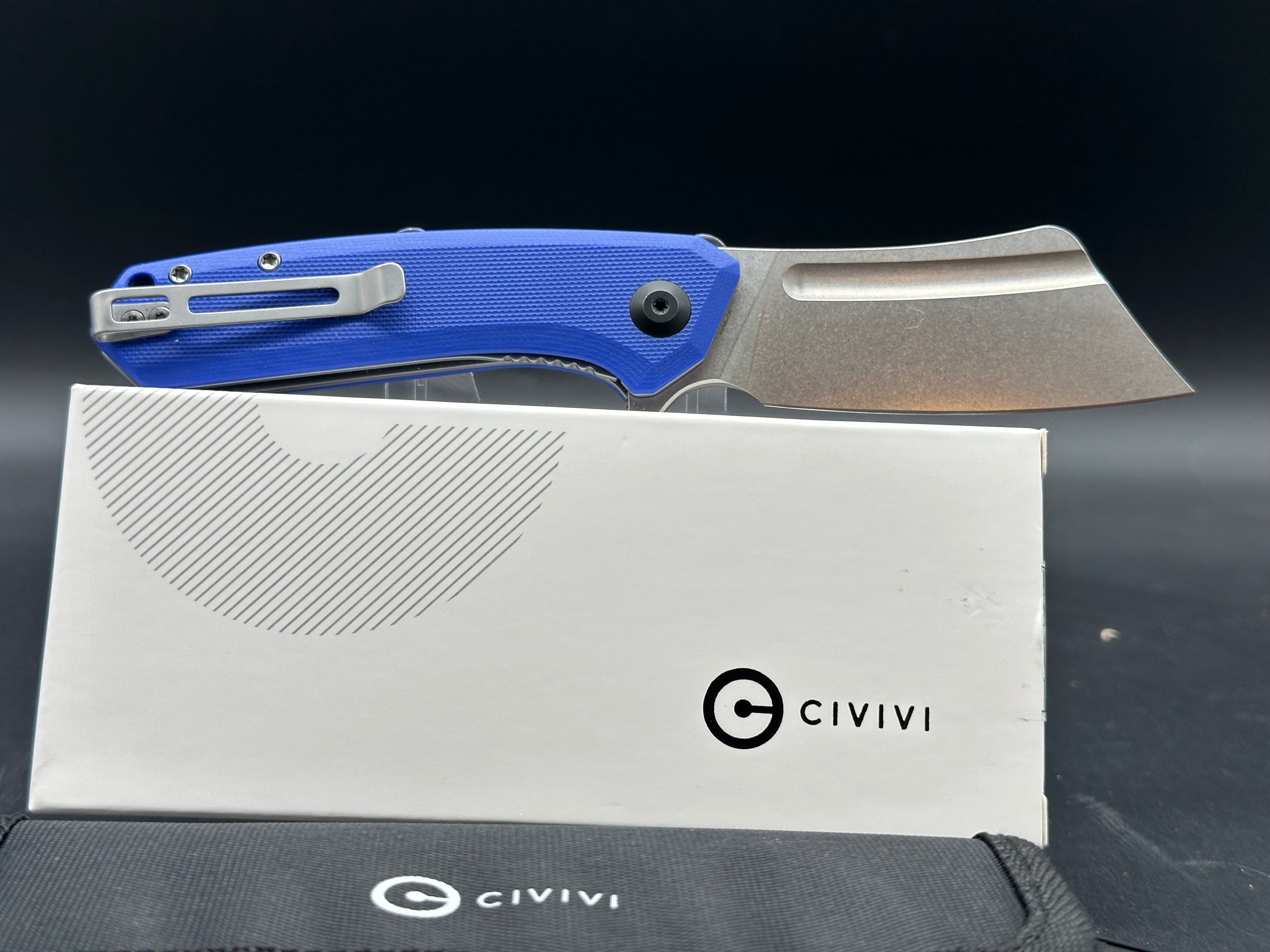 CIVIVI Mini Bullmastif Flipper Knife - Premium G10 Handle Folding Pocket Knife for EDC, Outdoor Camping & Survival Gear
