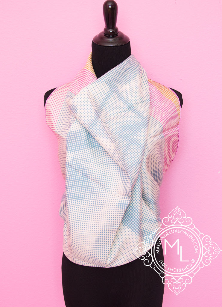 Hermes Blue and Pink Twill Silk Scarf 90 cm - Le Saut H Design - Perfect for Gift Giving, Fashion Accessories & Elegant Outfits