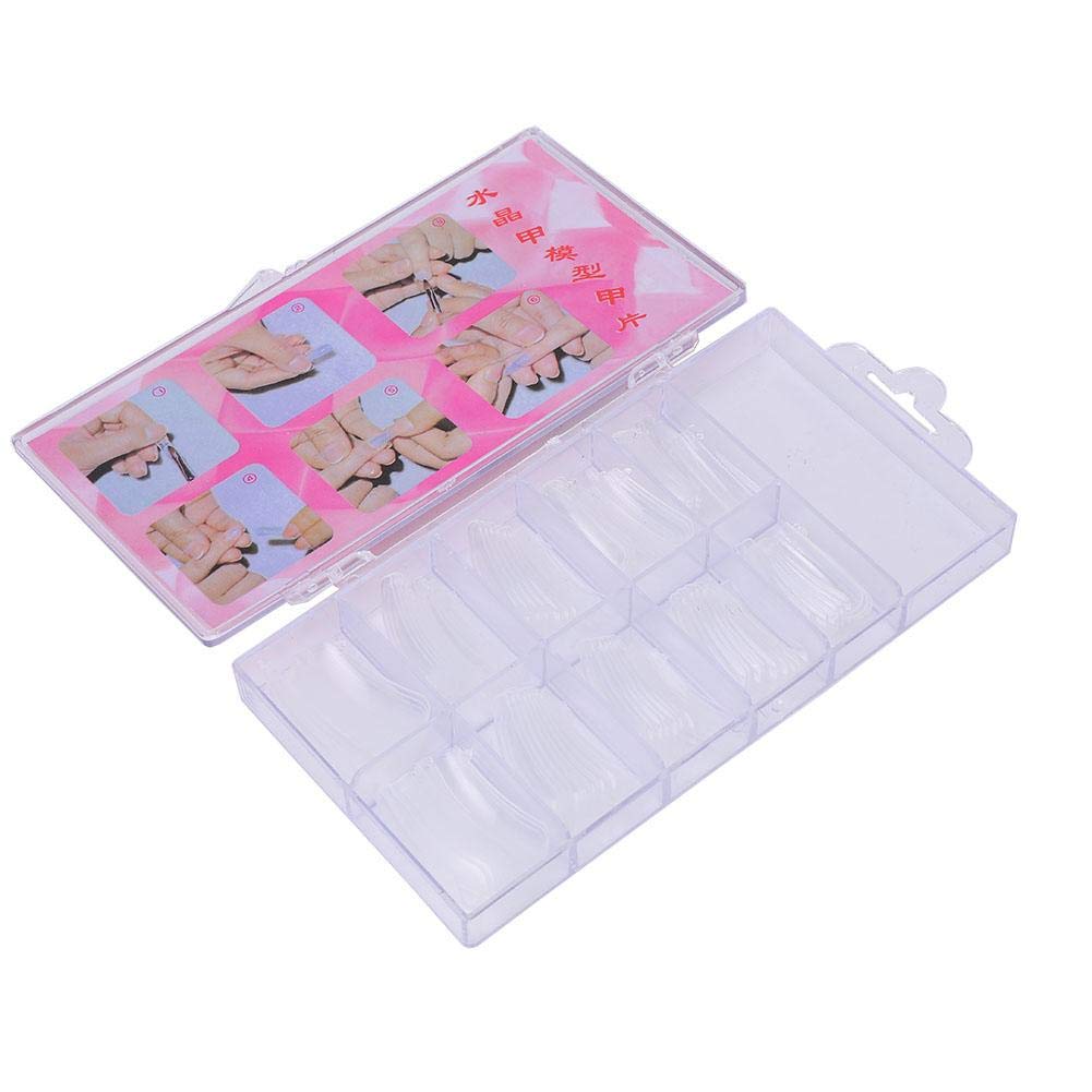 Poly Nail Gel Kit for Beginners - Quick Nail Extension Starter Kit with LED Lamp (Clear) | DIY Salon-Quality Manicures at Home