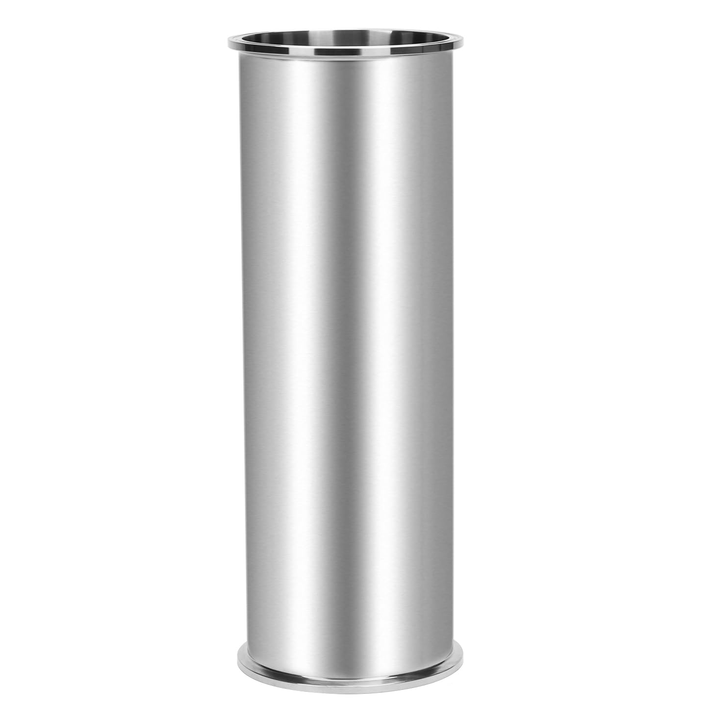 304 Stainless Steel Sanitary Spool Tube with Tri Clamp Ends - 18 Inch (458mm) Seamless Round Tubing for Food, Beverage & Pharmaceutical Processing - Perfect for Brewing, Dairy & Cosmetic Industries