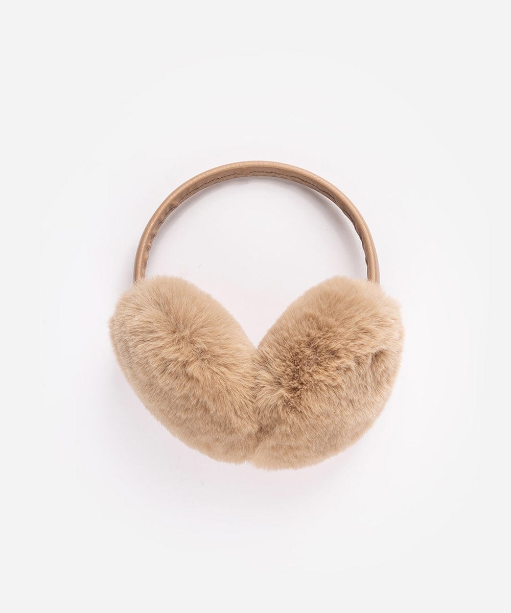 Leena Faux Fur Earmuffs - Winter Warm Ear Muffs for Women & Girls - Soft Plush Fleece Lined - Cold Weather Accessories for Outdoor Activities, Skiing, Snowboarding & Daily Winter Wear