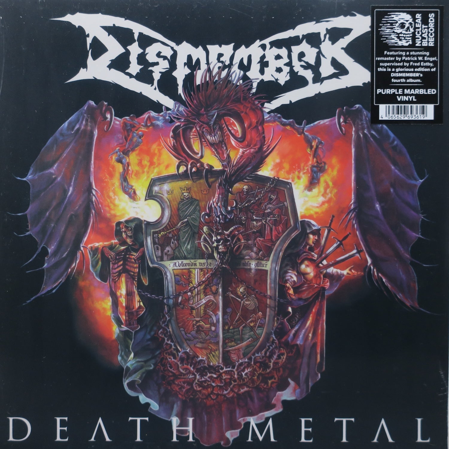 DISMEMBER 'Death Metal' PURPLE MARBLE Vinyl LP Record - Limited Edition Heavy Metal Music for Collectors & Audiophiles | Perfect for Home Listening & Music Enthusiasts