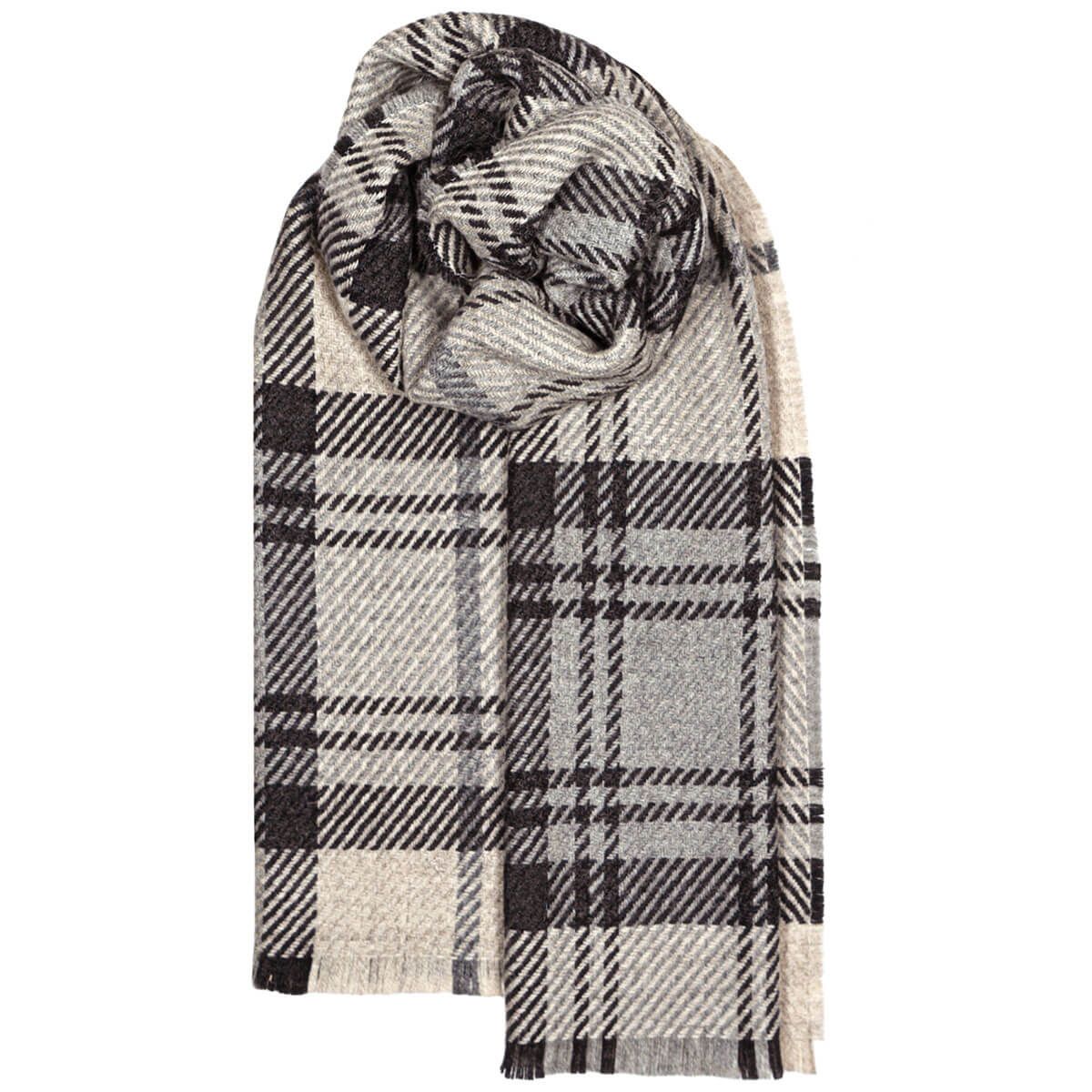 Fearne British Wool Cranston Pearl Stole - Luxurious Soft Wool Scarf for Women, Elegant Winter Accessory - Perfect for Cold Weather, Office, and Evening Events