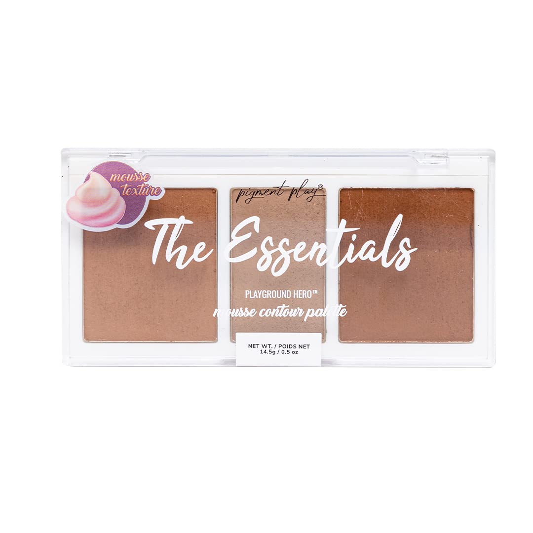 Pigment Play Mousse Contour Palette - Essential Cream Contour Kit for Face Sculpting | Perfect for Makeup Artists & Beginners | Ideal for Everyday Glam & Special Occasions