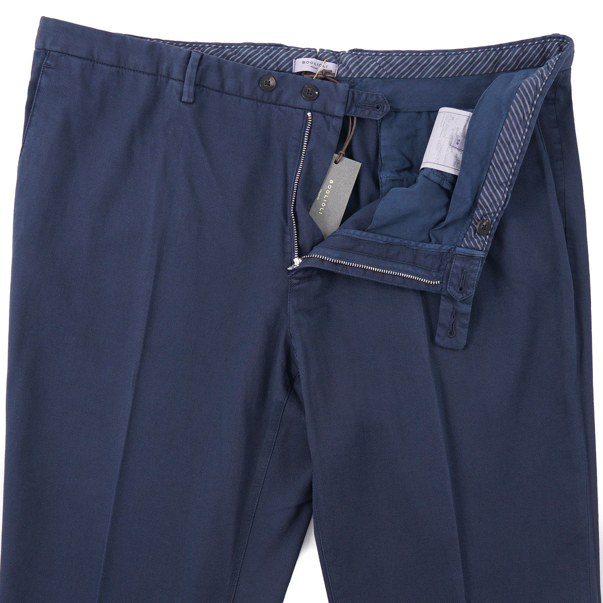 Boglioli Men's Slim Fit Woven Cotton Dress Pants for Business Casual & Office Wear | Comfortable & Stylish Trousers for Work, Travel & Formal Occasions