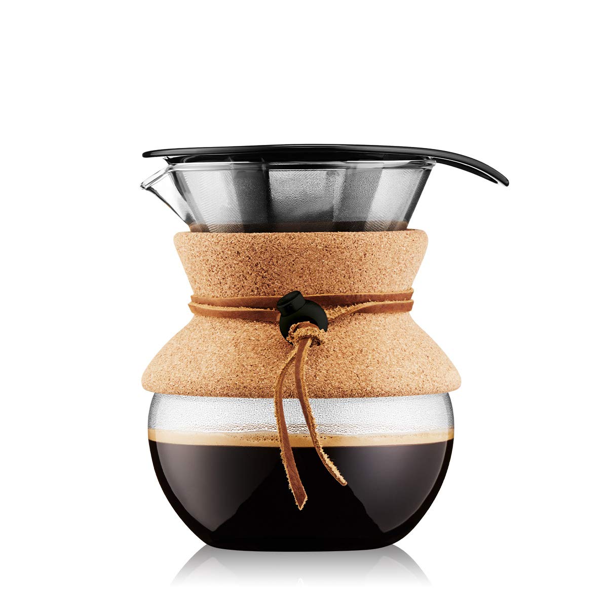 Bodum Bistro Electric Water Kettle & Pour Over Coffee Maker Set - 17oz Stainless Steel Fast Boiling Kettle with Drip-Free Spout - Perfect for Home, Office, and Travel Coffee Brewing