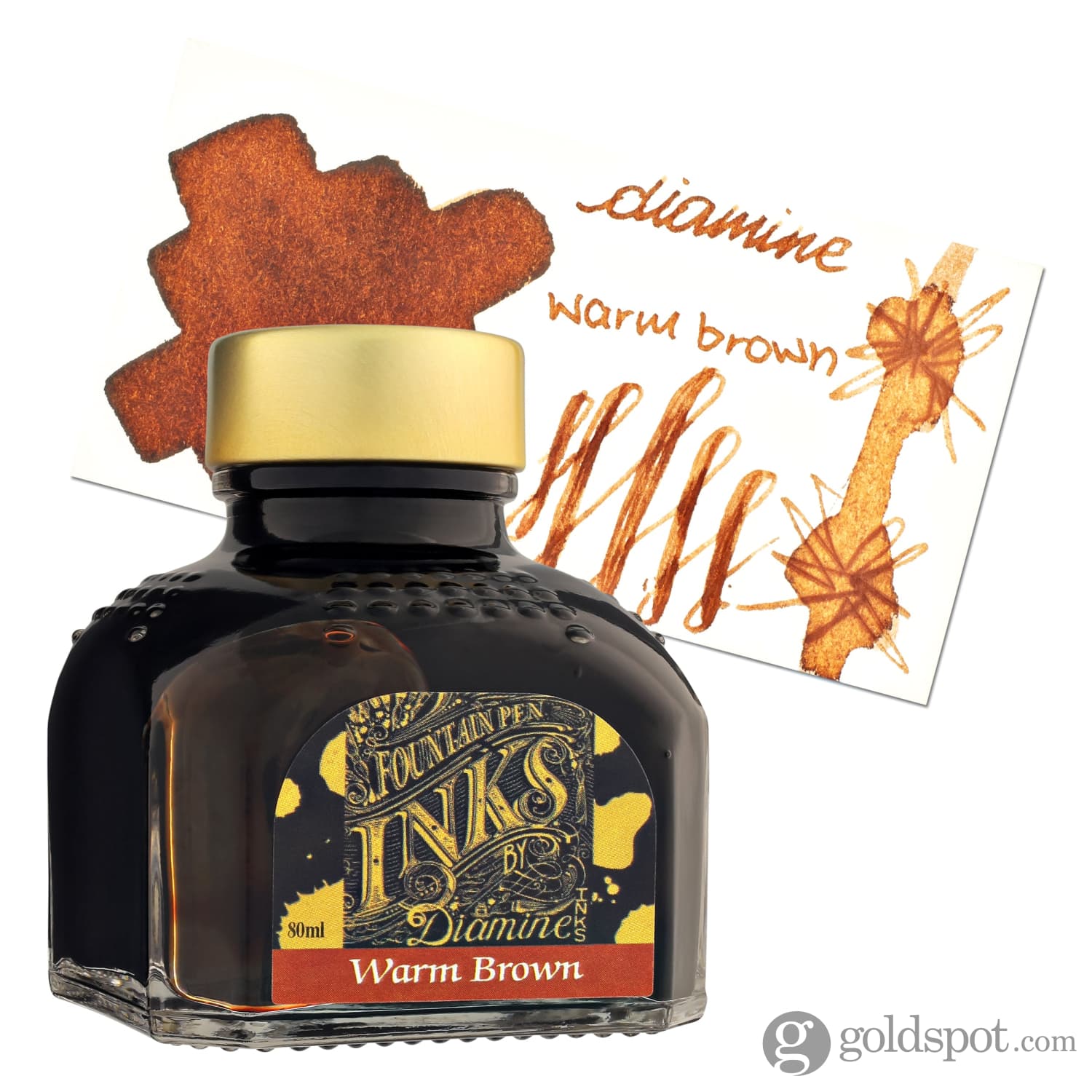 Premium Diamine Classic Dark Brown Bottled Ink & Cartridges - Ideal for Fountain Pens, Calligraphy, and Artistic Writing