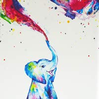01 Colorful Elephant
