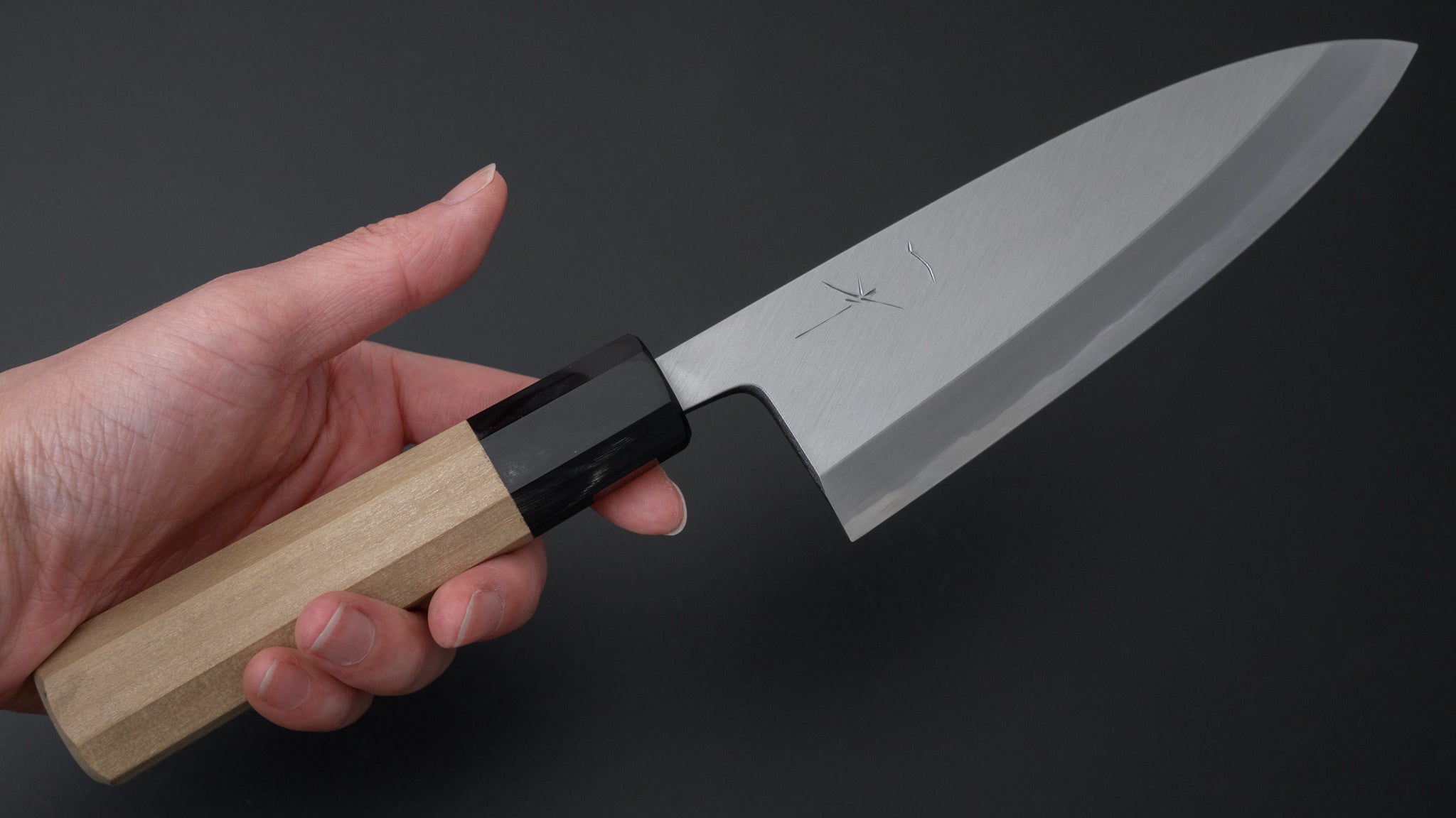 Premium Hitohira Togashi Blue #2 Steel Deba Knife 150mm - Japanese Ho Wood Handle with Saya Sheath - Perfect for Sushi, Filleting Fish & Professional Kitchen Use